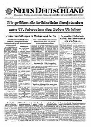 Neues Deutschland Online-Archiv vom 07.11.1964