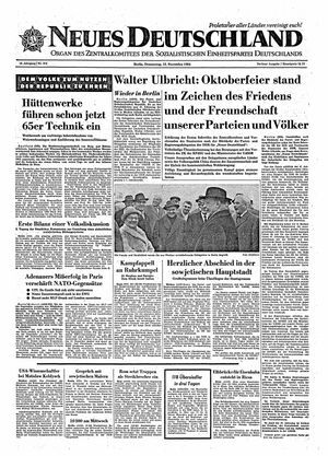 Neues Deutschland Online-Archiv vom 12.11.1964