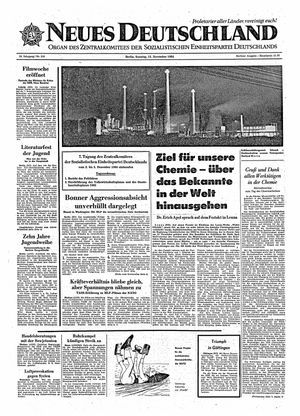 Neues Deutschland Online-Archiv vom 15.11.1964