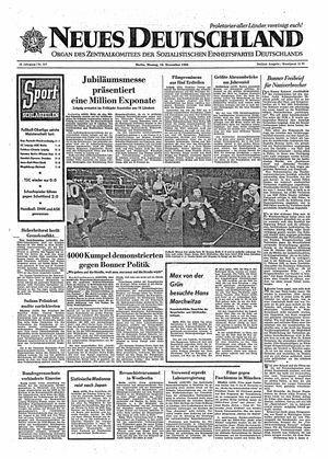 Neues Deutschland Online-Archiv vom 16.11.1964