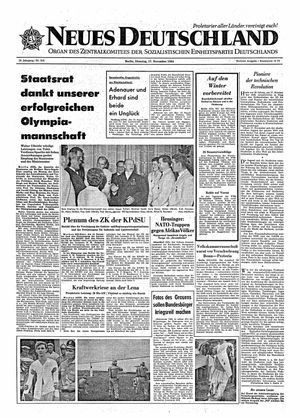 Neues Deutschland Online-Archiv vom 17.11.1964