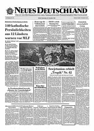 Neues Deutschland Online-Archiv vom 19.11.1964