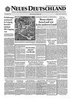 Neues Deutschland Online-Archiv vom 22.11.1964