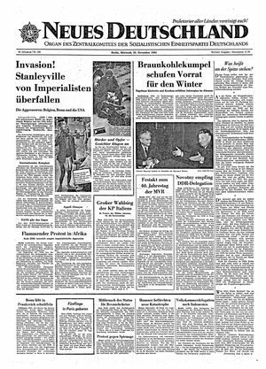 Neues Deutschland Online-Archiv vom 25.11.1964