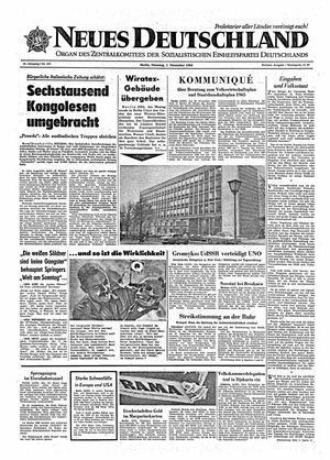Neues Deutschland Online-Archiv vom 01.12.1964