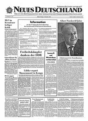 Neues Deutschland Online-Archiv vom 04.12.1964