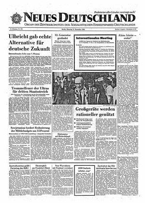 Neues Deutschland Online-Archiv vom 08.12.1964