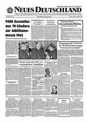 Neues Deutschland Online-Archiv vom 09.12.1964