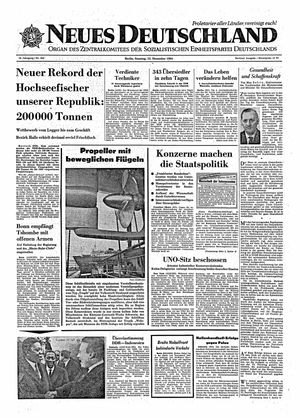Neues Deutschland Online-Archiv vom 13.12.1964