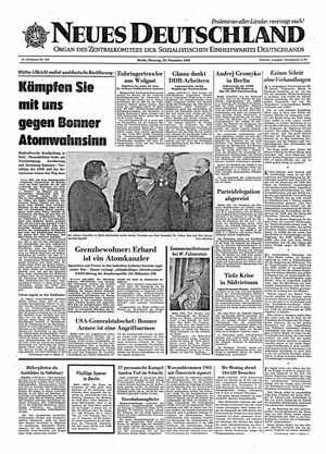 Neues Deutschland Online-Archiv vom 22.12.1964