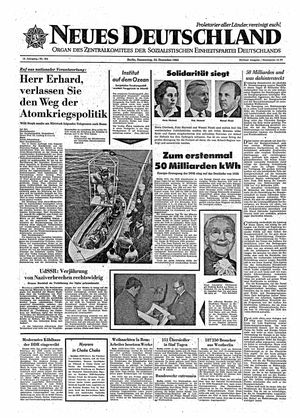 Neues Deutschland Online-Archiv vom 24.12.1964