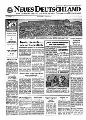 Neues Deutschland Online-Archiv vom 28.12.1964