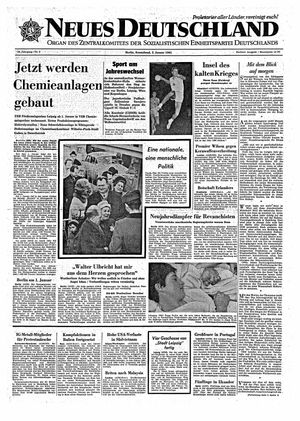 Neues Deutschland Online-Archiv vom 02.01.1965