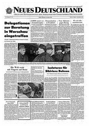 Neues Deutschland Online-Archiv vom 19.01.1965