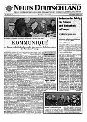 Neues Deutschland Online-Archiv vom 22.01.1965