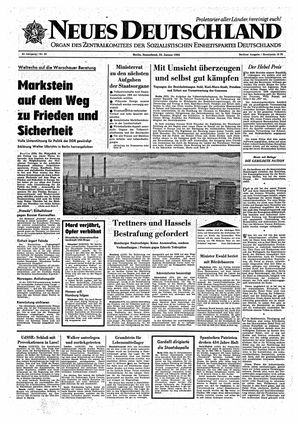 Neues Deutschland Online-Archiv vom 23.01.1965