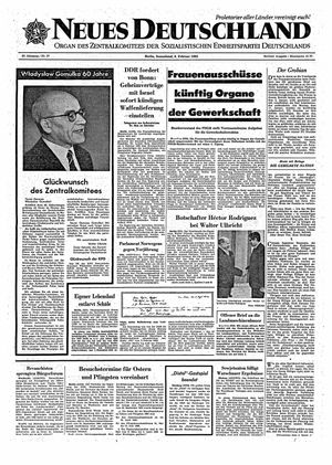 Neues Deutschland Online-Archiv vom 06.02.1965