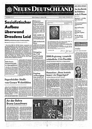 Neues Deutschland Online-Archiv vom 14.02.1965