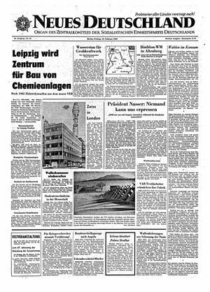 Neues Deutschland Online-Archiv vom 19.02.1965