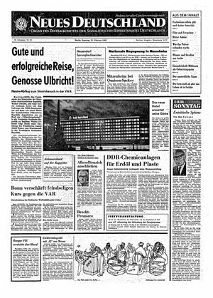 Neues Deutschland Online-Archiv vom 21.02.1965