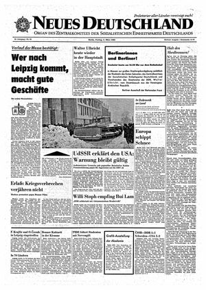 Neues Deutschland Online-Archiv vom 05.03.1965