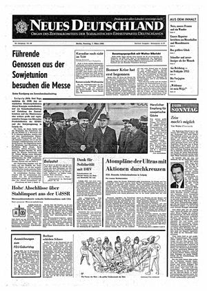 Neues Deutschland Online-Archiv vom 07.03.1965