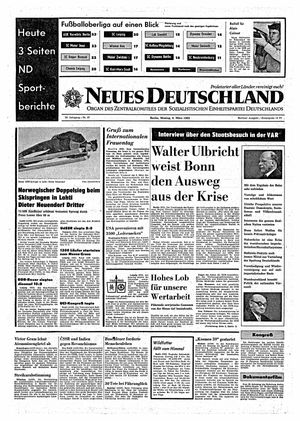 Neues Deutschland Online-Archiv vom 08.03.1965