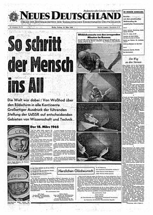 Neues Deutschland Online-Archiv vom 19.03.1965