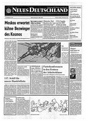Neues Deutschland Online-Archiv vom 21.03.1965
