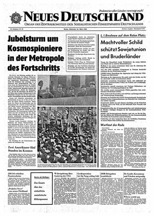 Neues Deutschland Online-Archiv vom 24.03.1965