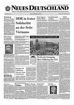 Neues Deutschland Online-Archiv vom 25.03.1965