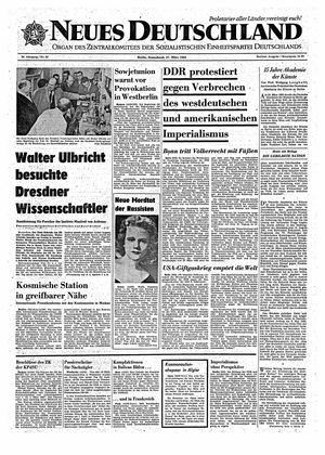 Neues Deutschland Online-Archiv vom 27.03.1965