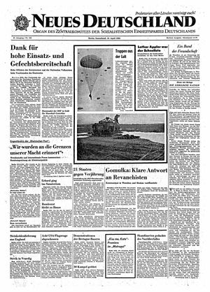 Neues Deutschland Online-Archiv vom 10.04.1965