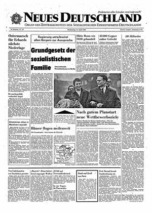 Neues Deutschland Online-Archiv vom 15.04.1965