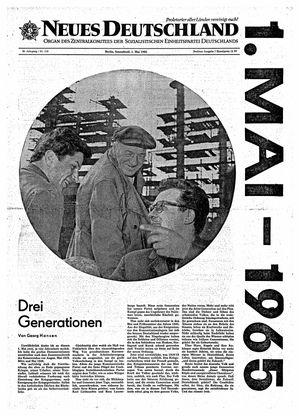 Neues Deutschland Online-Archiv on May 1, 1965