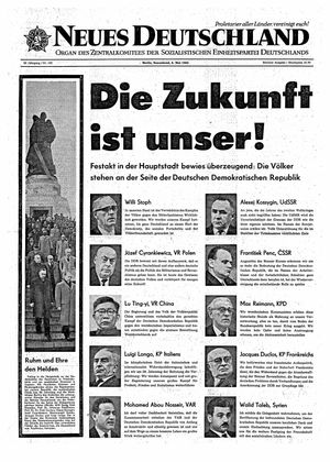 Neues Deutschland Online-Archiv vom 08.05.1965
