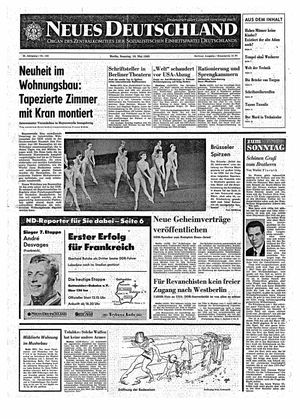 Neues Deutschland Online-Archiv vom 16.05.1965