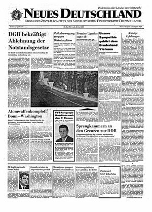 Neues Deutschland Online-Archiv vom 02.06.1965
