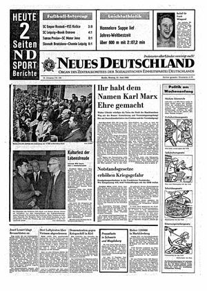 Neues Deutschland Online-Archiv vom 21.06.1965