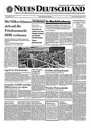 Neues Deutschland Online-Archiv vom 29.06.1965