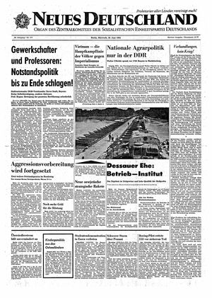 Neues Deutschland Online-Archiv vom 30.06.1965