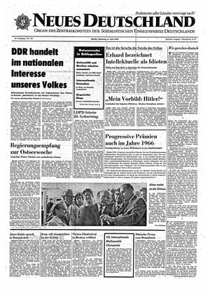 Neues Deutschland Online-Archiv vom 06.07.1965