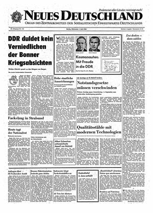 Neues Deutschland Online-Archiv vom 07.07.1965
