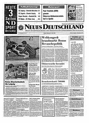 Neues Deutschland Online-Archiv vom 12.07.1965