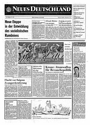 Neues Deutschland Online-Archiv vom 25.07.1965