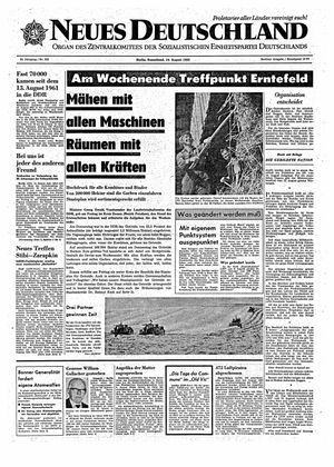 Neues Deutschland Online-Archiv vom 14.08.1965