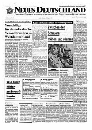 Neues Deutschland Online-Archiv vom 31.08.1965