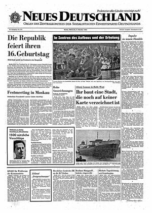 Neues Deutschland Online-Archiv vom 06.10.1965