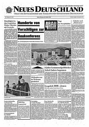 Neues Deutschland Online-Archiv vom 26.10.1965