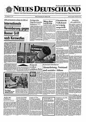 Neues Deutschland Online-Archiv vom 28.10.1965